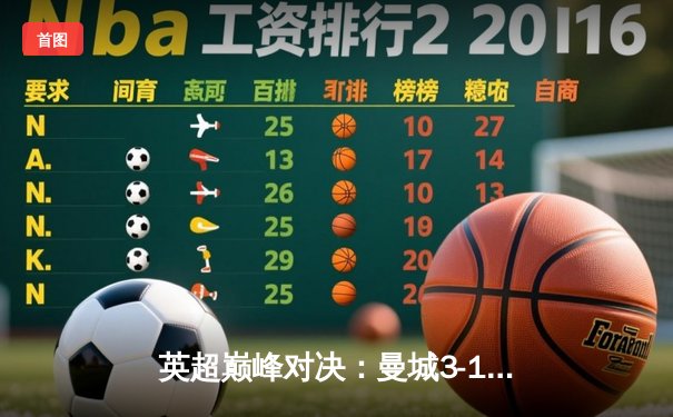 英超巅峰对决：曼城3-1逆转曼联，哈兰德双响锁定胜局